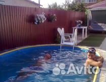 Бассейн 3.4х1.25м, на зиму убирать не надо