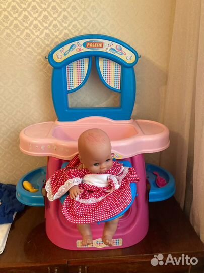 Центр по уходу полесье, стульчик для пупса