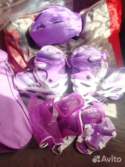 Ролики с экипировкой