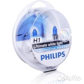 Лампа галогенная Philips Diamond Vision H1 12V 55W