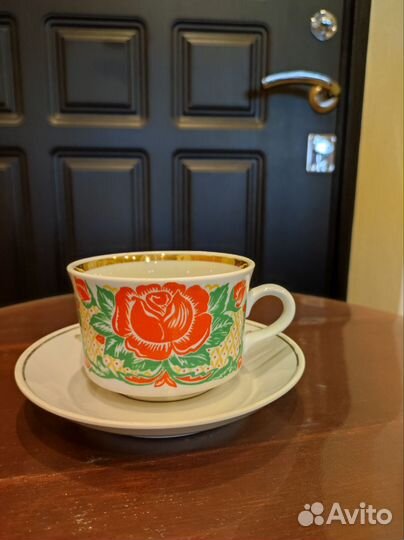 Сумской фарфоровый завод. Чашка с блюдцем