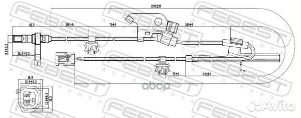 Датчик ABS передний левый 89543-42050 Toyota