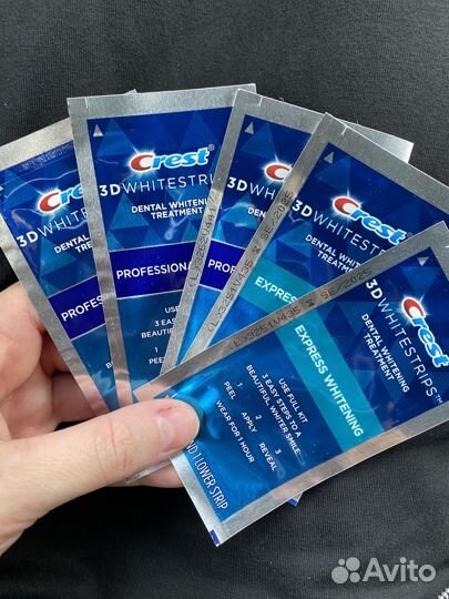 Отбеливающие полоски crest