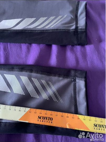 Легинсы Adidas оригинал новые черные сеточка р L