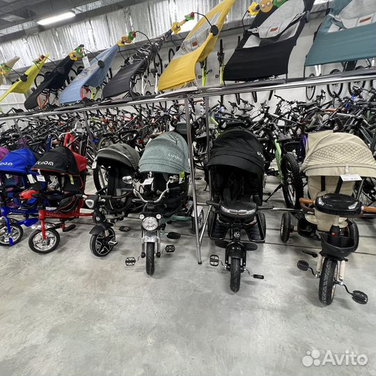 Трехколесный велосипед коляска