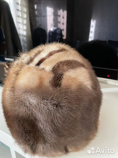 Шапка зимняя норковая женская