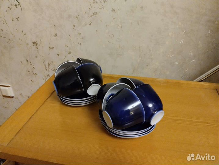 Кобальтовые чашки
