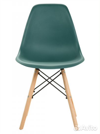 Стул в стиле eames DSW, темно-зеленый