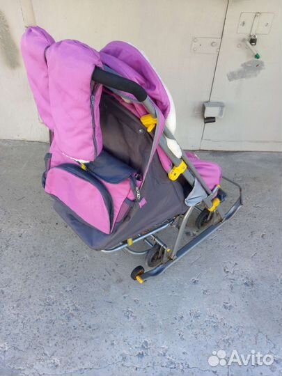 Детские санки с колесами