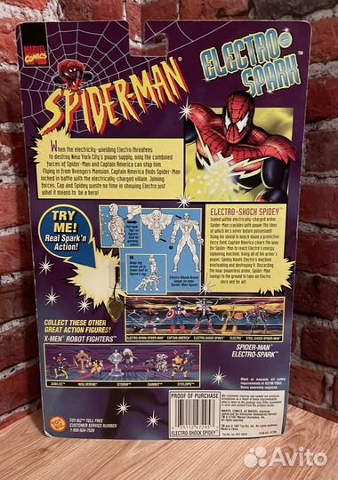 Shock-spidey & Electro-Spark Spider-Man (Toy Biz)