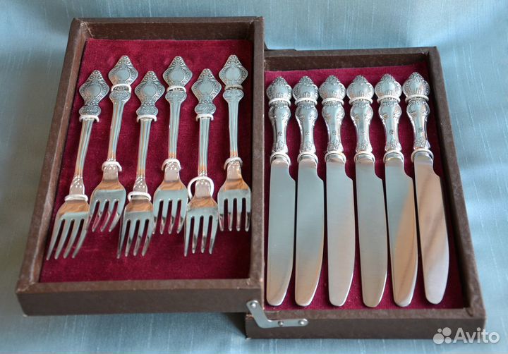 Набор столовых приборов мельхиор СССР