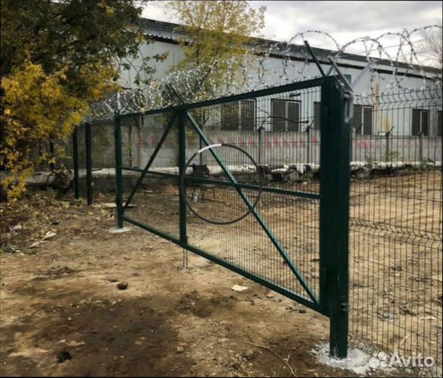 Монтаж установка Егоза, ограждение сбб акл