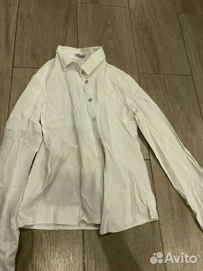 Белая рубашка для девочки