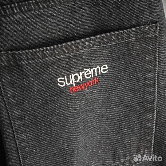 Джинсовые шорты supreme черные