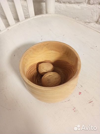 Чашка,сахарница, солонка, емкость деревянная