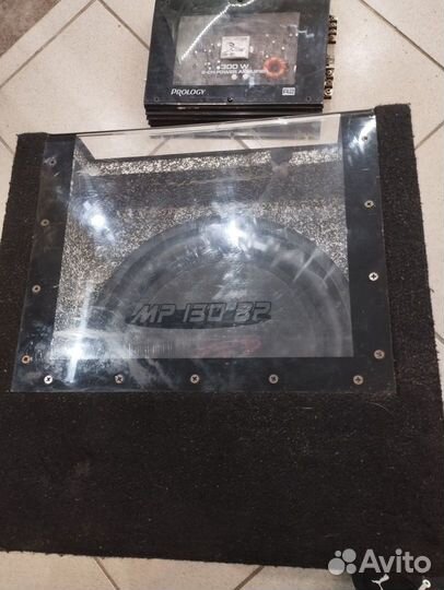 Сабуферы и усилитель Alpine и Prology