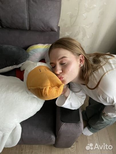 Мягкая игрушка гусь обнимусь 190см