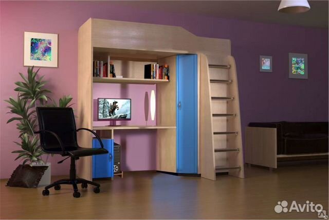 Кровать чердак