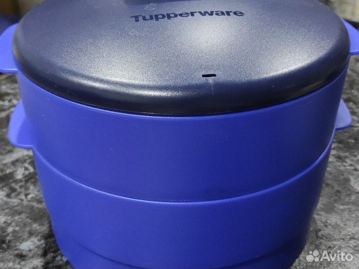 Tupperware Пароварка двухуровневая синяя