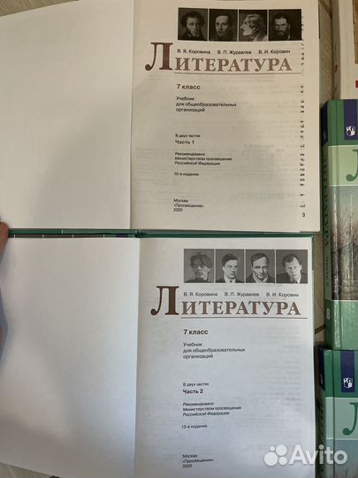 Учебники по литературе 7, 8, 9, 10 классы