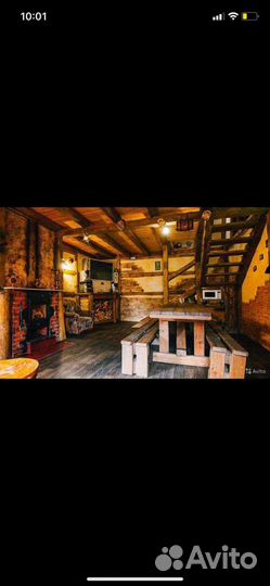 Баня внутри дома на дровах