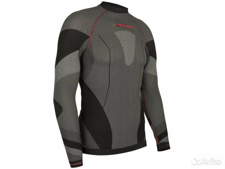 Термобелье кофта freenord drytech, красный