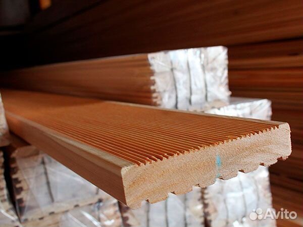 Доска террасная вс (27*142*3000) лиственница, м2