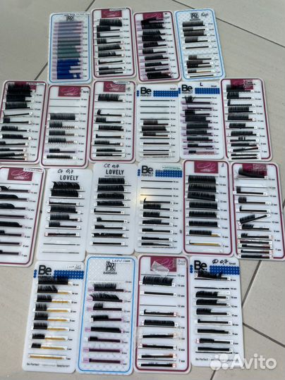 Ресницы с планшетками