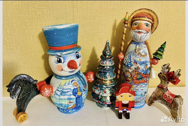 Деревянный новогодний декор