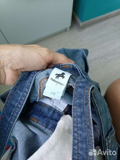 Джинсовый комбинезон для девочки 110