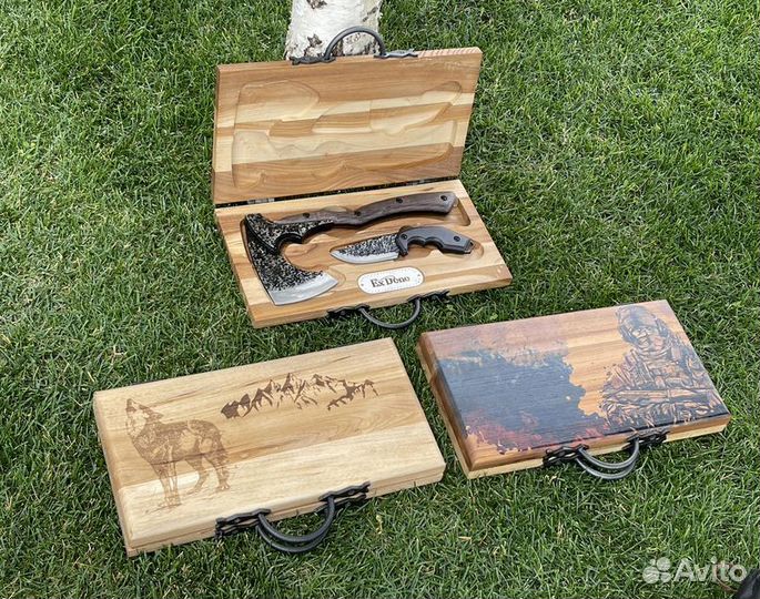 Подарочный набор топор и нож