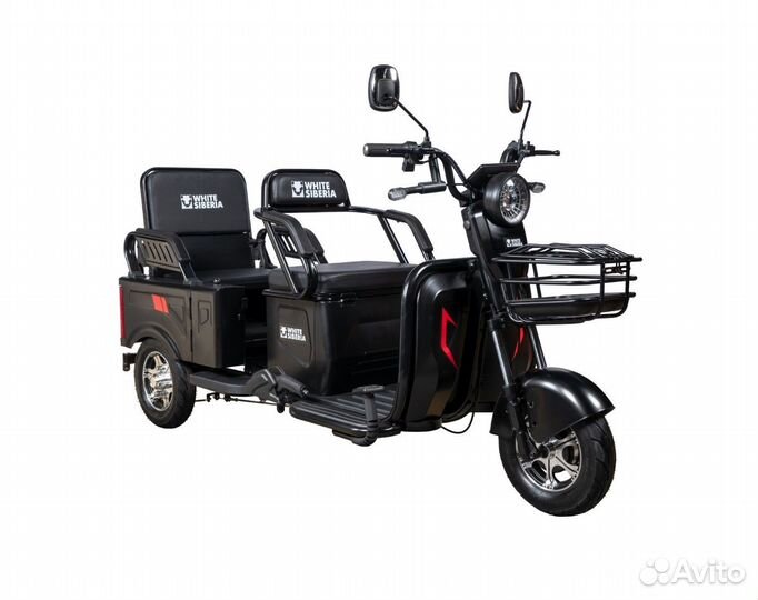 Электротрицикл white siberia sibtrike MAX 2000W