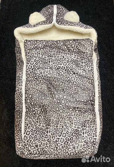 Зимний конверт в коляску на овчине