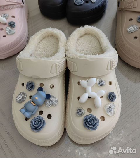 Crocs сабо утепленные