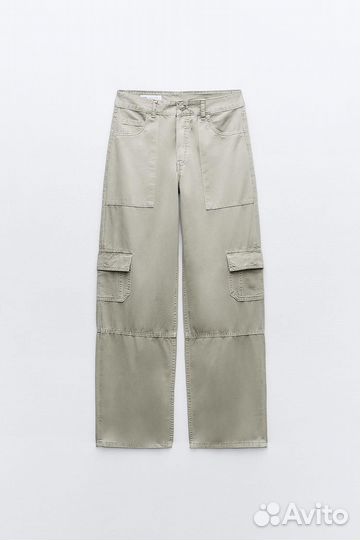 Zara штаны карго 32