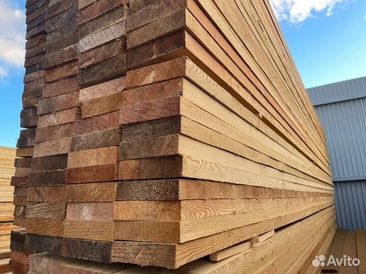 Доска обрезная лиственница 50х200х6000