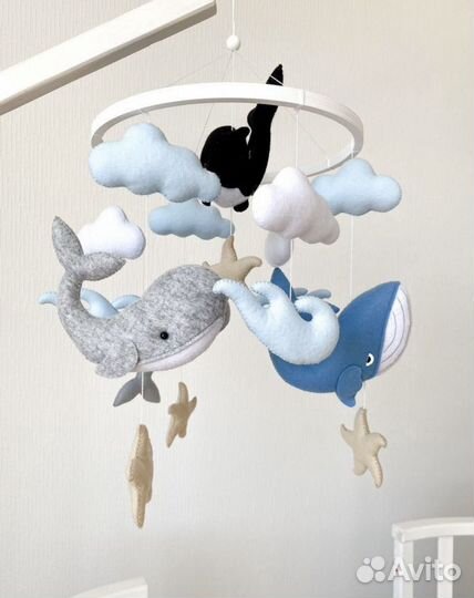 Детский мобиль из фетра