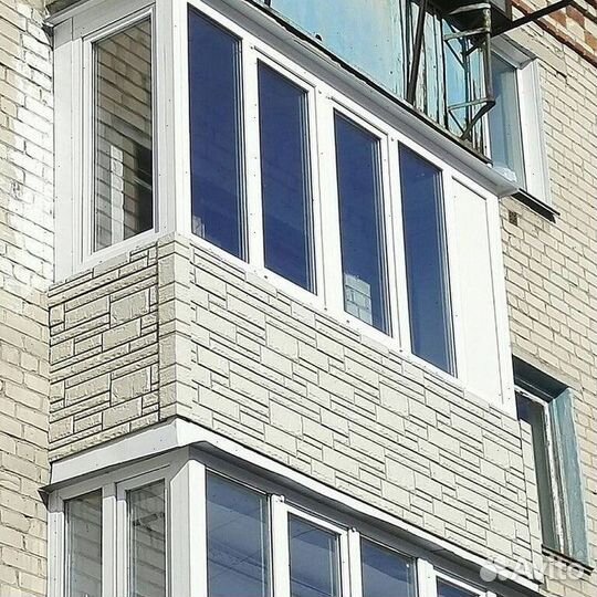 Балкон пластиковый под ключ