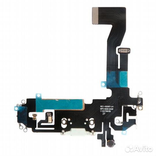 Шлейф с разъемом зарядки для Apple iPhone 12, зеле