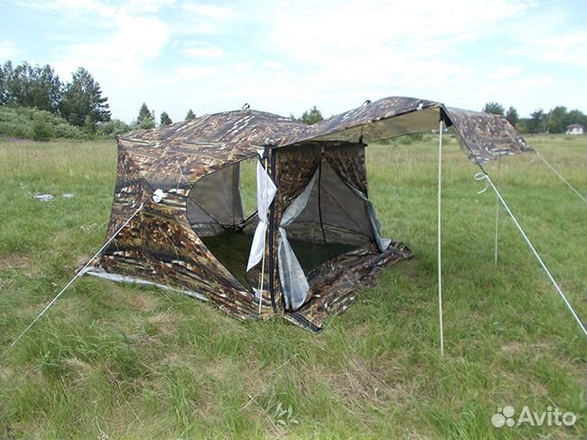 Палатка Куб 2,5 H1,9м трансформер 3-х сл Уралзонт