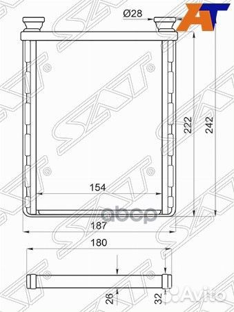 Радиатор отопителя салона toyota harrier / LEX