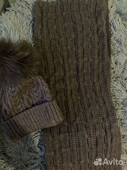 Шарф-хомут и шапка