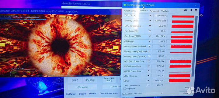 Видеокарта aorus Rx 570 4 гб