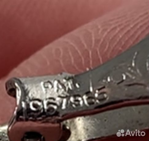 Винтажные серьги клипсы патент 1934 года