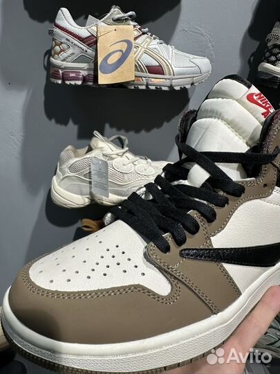 Кроссовки Nike air jordan 1 high travis scott