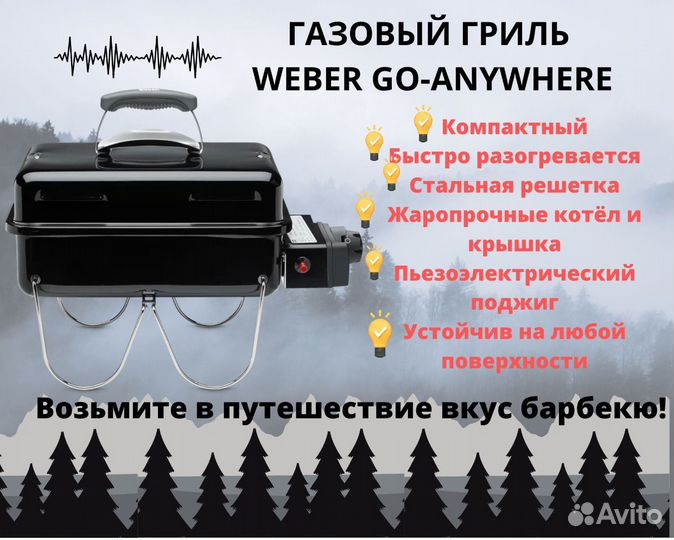 Газовый гриль Weber GO-anywhere