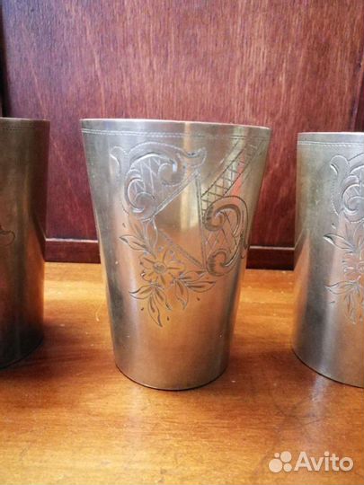 Стопка серебро 3 штуки