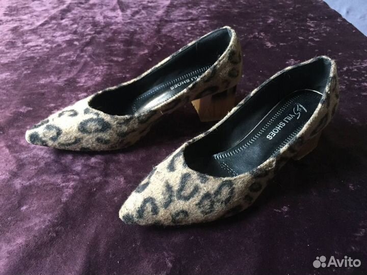 Леопардовые туфли 38