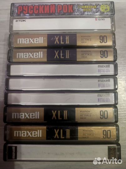 Аудиокассеты Maxell XL II,IV,Basf IV,TDK SD