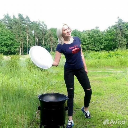 Казан чугунный и печь 12 литров, ляган, шумовка